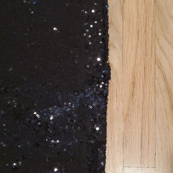 Black Sequence Mini Skirt Size 6 - Picture 3 of 5